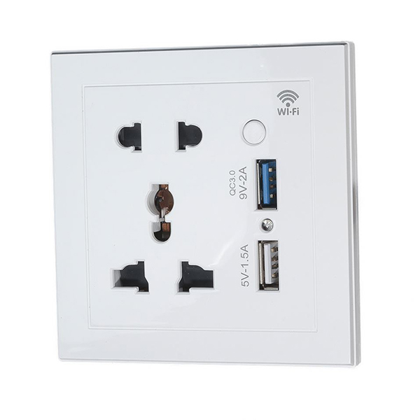 Tomada inteligente USB sem fio Tuya